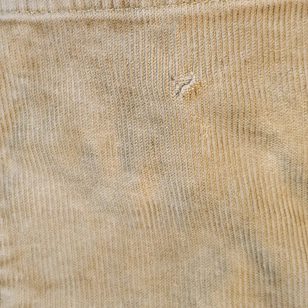 Vintage Y2K‎ Gap 1969 Pants Mens 34x32 Tan Corduroy Slim Fit Casual Distressed